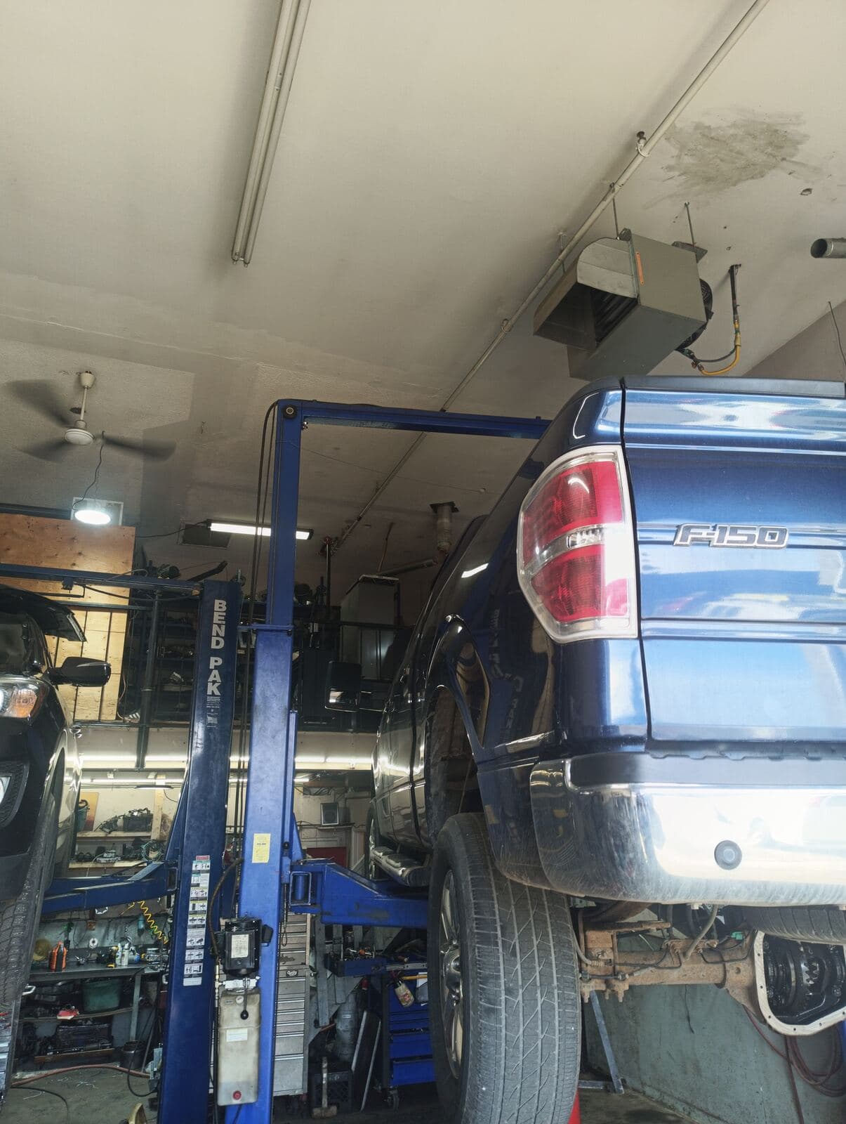 Ford F-150 on the hoist